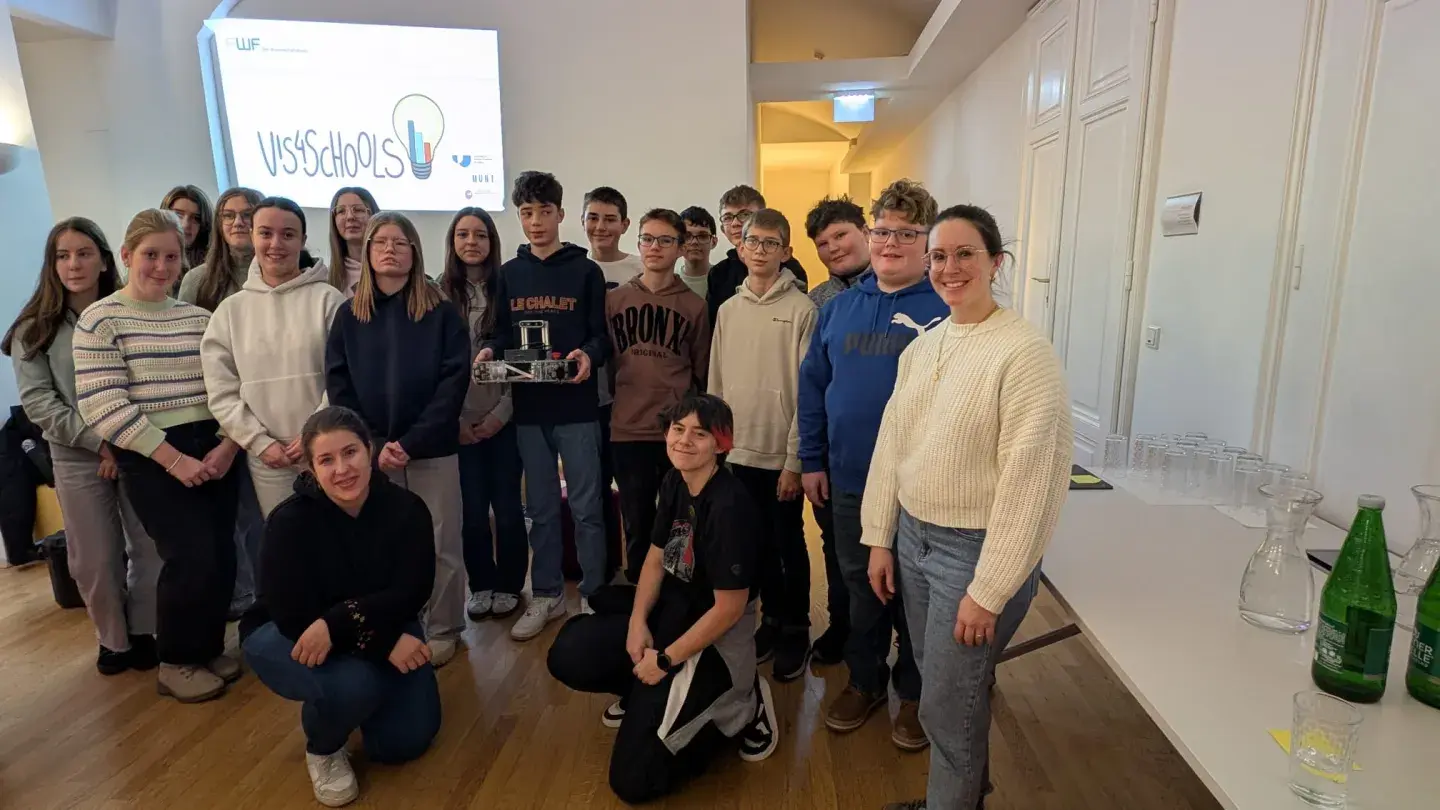 Gruppenbild Schüler*innen der NMS Irnfritz und Trainerinnen