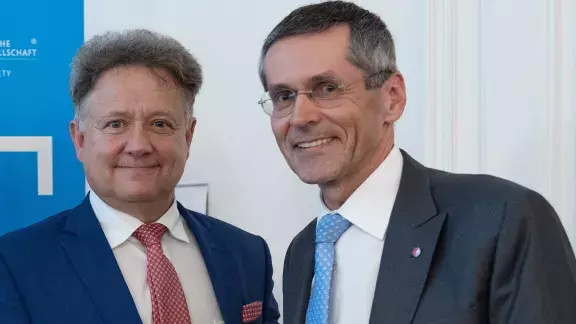 Thomas Mück und Wilfried Seyruck bei der GV 2023