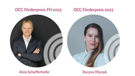 OCG Förderpreis Gewinner und Gewinnerin 2025