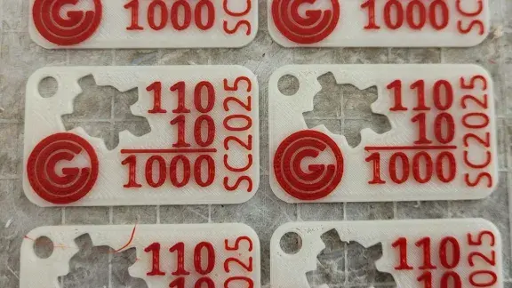 Anhänger aus dem 3D-Drucker mit OCG Logo