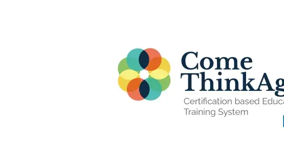 Come Think Again Certification based Education Training System Logo plus Logo Funded by the EU