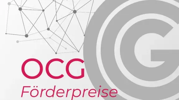 Sujet für die OCG Förderpreise mit OCG Logo