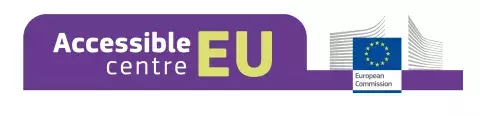 Accessible EU + European Commission Logo