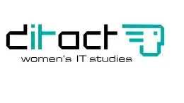 Logo Schriftzug ditact, women´s IT studies